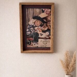 Wooden puppies picture